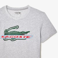 Camiseta Lacoste Sport Algodon Ecologico Gris  Oferta + Barato