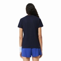 Camiseta Lacoste Sport Azul Marino Mujer  Oferta + Barato