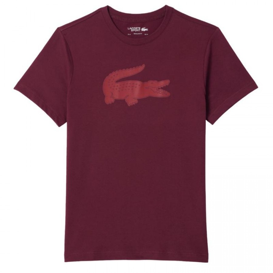 Maglietta Lacoste Sport Borgogna  Offerta + Economico
