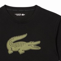 Camiseta Lacoste Sport Negro Kaki  Oferta + Barato