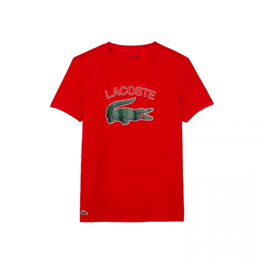 Lacoste Sport T-shirt Rosso  Offerta + Economico