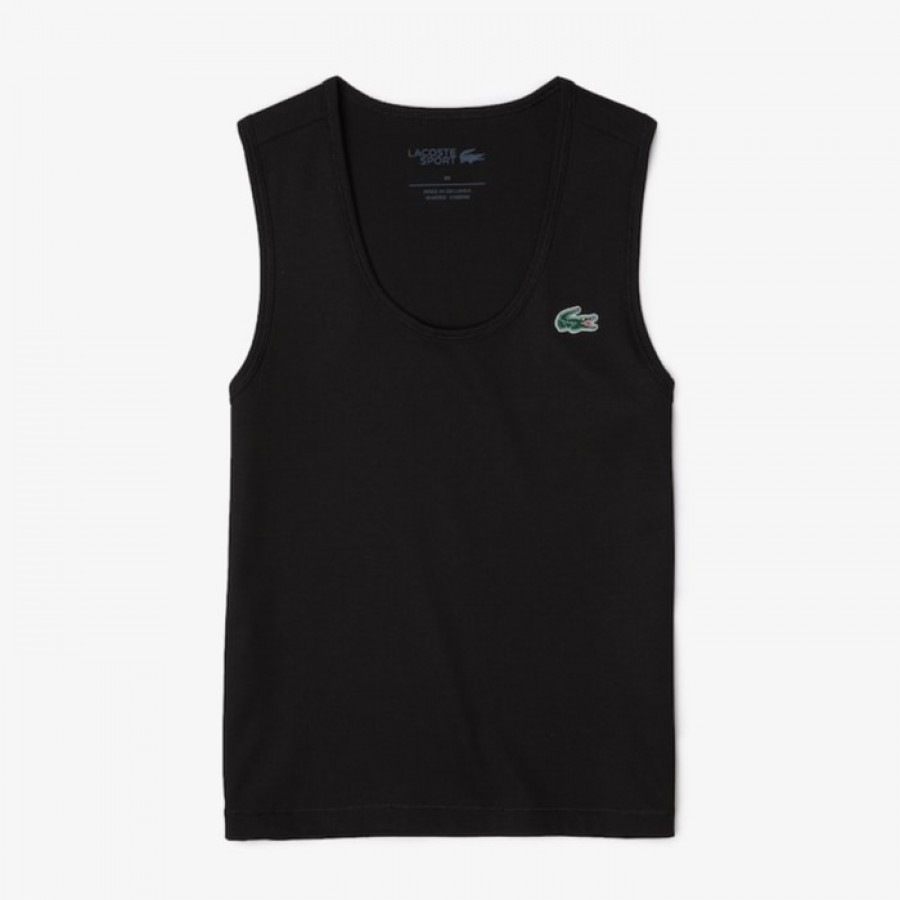 Camiseta Lacoste Sport Slim Fit Negro  Oferta + Barato
