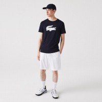 Camiseta Lacoste Sport Transpirable Azul Marino  Oferta + Barato