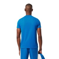 Lacoste Sport Ultra Dry Bleu Blanc T-Shirt  Offre - Pas cher