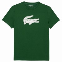 Camiseta Lacoste Sport Verde Blanco  Oferta + Barato