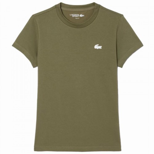 Women''s Lacoste Sport Green Khaki T-Shirt Women''s Lacoste Sport Green Khaki T-Shirt