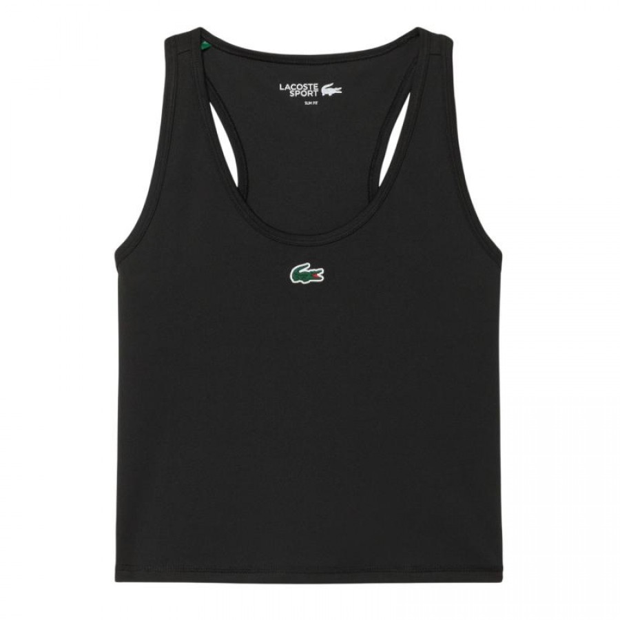 Camiseta Lacoste Tank Negro Mujer