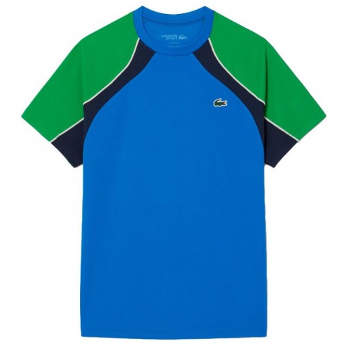 Camiseta Lacoste Ultra Dry Azul Marino Verde Camiseta Lacoste Ultra Dry Azul Marino Verde