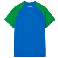 Camiseta Lacoste Ultra Dry Azul Marino Verde  Oferta + Barato