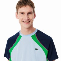 Camiseta Lacoste Ultra Dry Azul Verde  Oferta + Barato