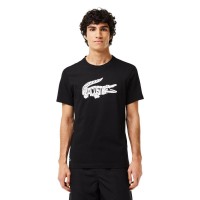 Maglietta Lacoste Ultra Dry Nero Bianco  Offerta + Economico