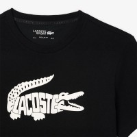 Maglietta Lacoste Ultra Dry Nero Bianco  Offerta + Economico