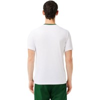 Maglietta Lacoste Ultra Dry Verde Bianco  Offerta + Economico
