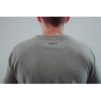 Loco Originale T-Shirt Grigio Borgogna