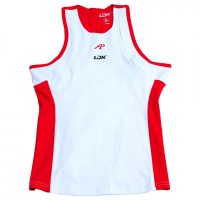 Lok A1 Padel Elk Bianco Rosso Maglietta da donna  Offerta + Economico