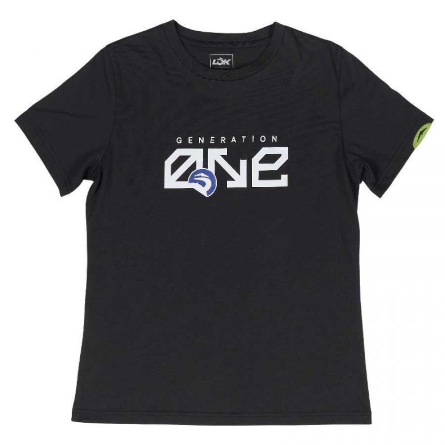 Camiseta Lok Gen One Negro Mujer  Oferta + Barato