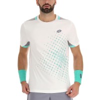 T-shirt Lotto Top IV Bianco Brillante Verde Turchese Verde Grigio  Offerta + Economico