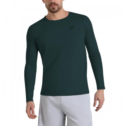 Camiseta Manga Larga Bullpadel Amer Verde Oscuro