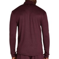 Camiseta Manga Larga Wilson Everyday Performance Half Zip Rojo Oscuro