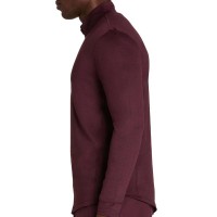 Camiseta Manga Larga Wilson Everyday Performance Half Zip Rojo Oscuro