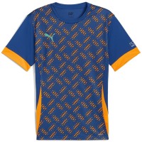 Camiseta Puma Individual Azul Naranja  Oferta + Barato