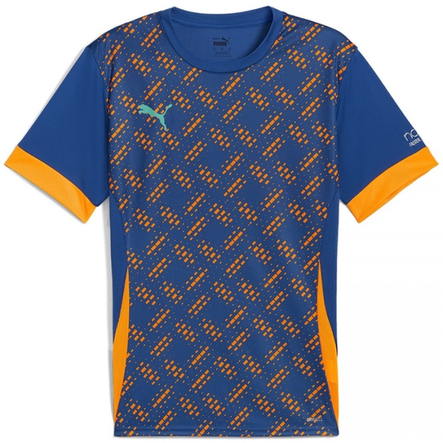 Camiseta Puma Individual Azul Naranja  Oferta + Barato