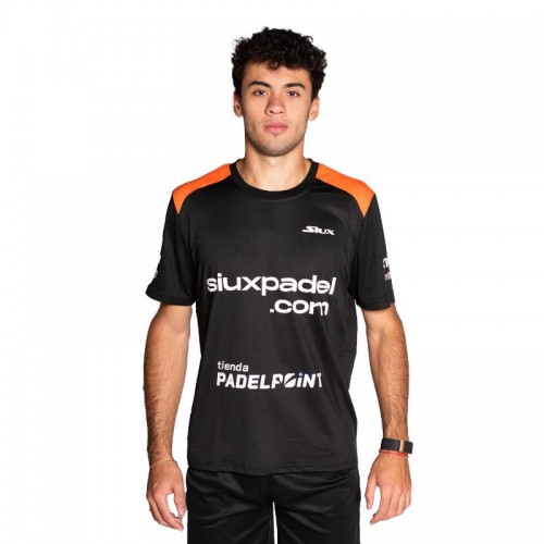 Camiseta Siux Leo Augsburger Fenix Oficial Negro Naranja Camiseta Siux Leo Augsburger Fenix Oficial Negro Naranja