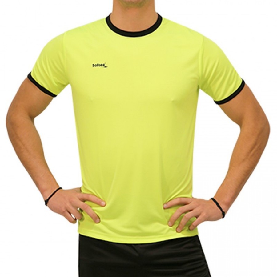 Camiseta Softee Galaxy Amarillo Fluor Negro  Oferta + Barato