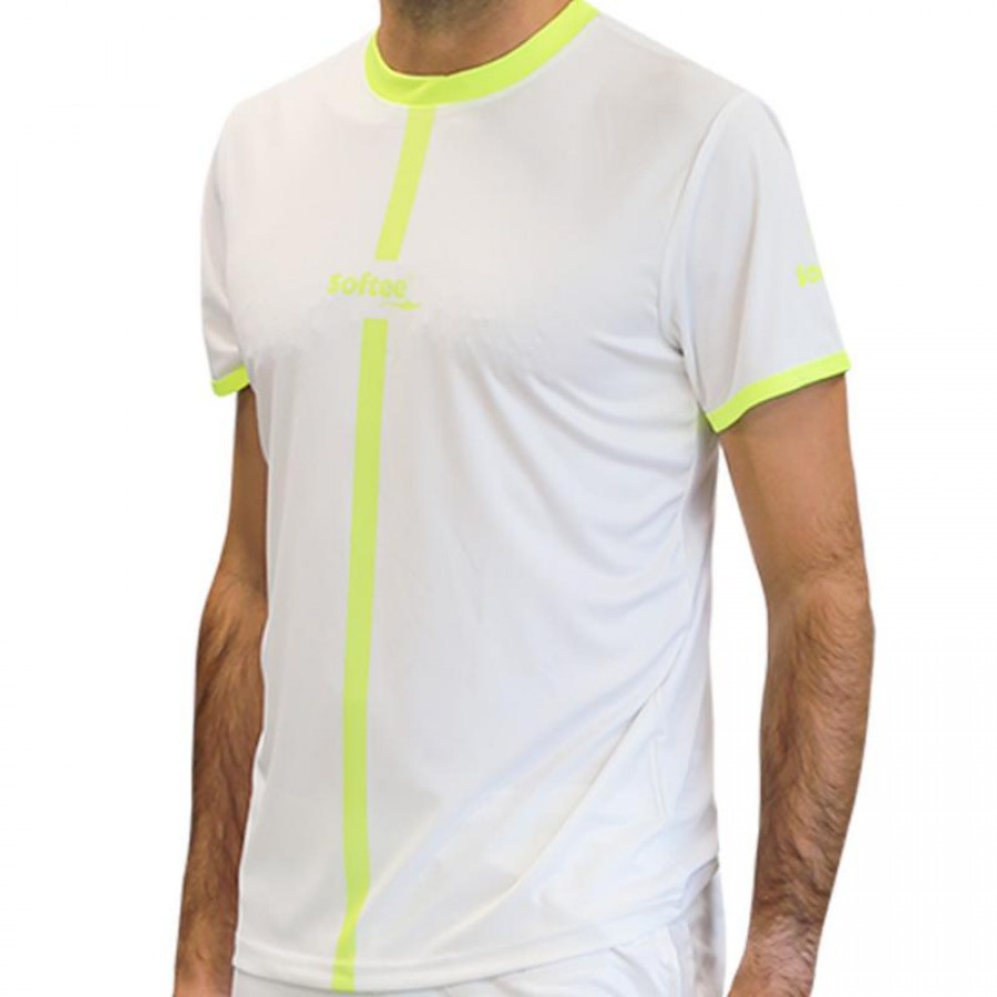Camiseta Softee Tipex Blanco Amarillo Fluor Junior  Oferta + Barato