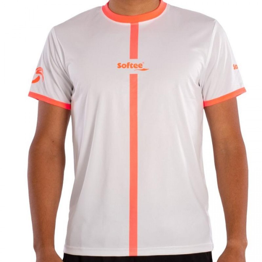 Camiseta Softee Tipex Blanco Coral Fluor Junior  Oferta + Barato