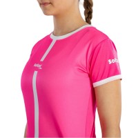 Camiseta Softee Tipex Fucsia Fluor Blanco Mujer  Oferta + Barato