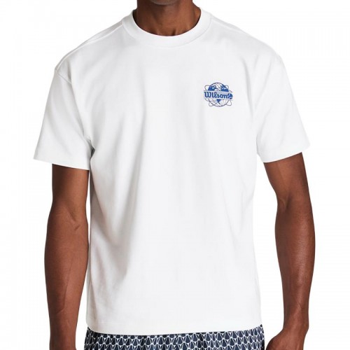Camiseta Wilson Classic Graphic White Blue