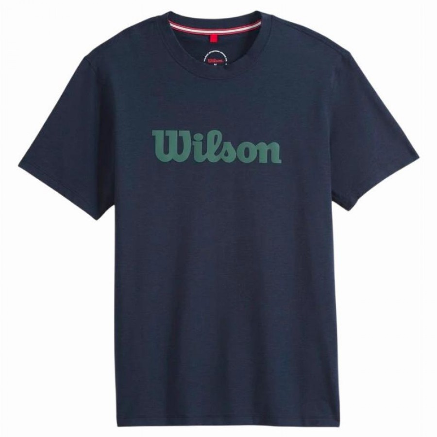 Camiseta Wilson Easy Street Azul Marino Verde  Oferta + Barato