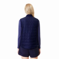 Lacoste Slim Fit Navy Blue White Women''s Vest  Offer + Cheap