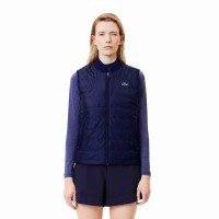 Lacoste Slim Fit Navy Blue White Women''s Vest  Offer + Cheap