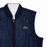 Lacoste Slim Fit Navy Blue White Women''s Vest  Offer + Cheap