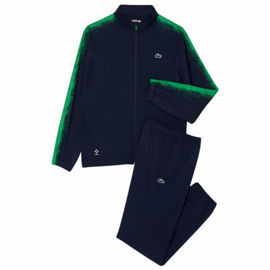 Chandal Lacoste Daniil Medvedev Tenis Azul Marino Verde  Offer + Cheap