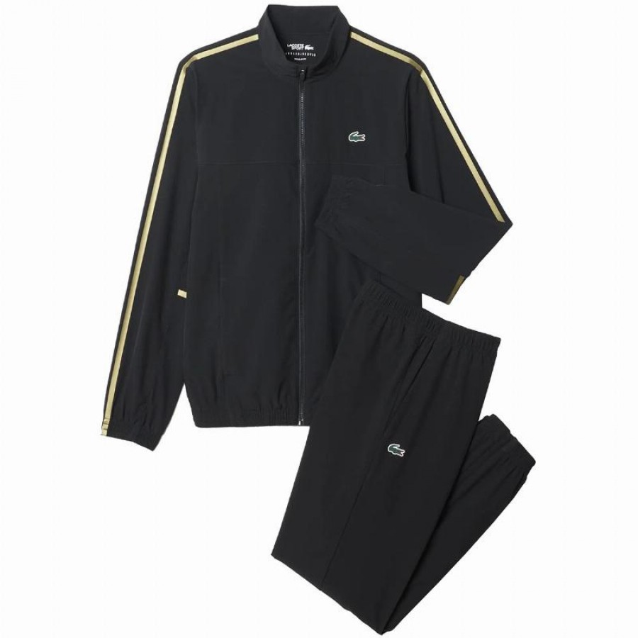 Chandal Lacoste Novak Djokovic Tenis Negro  Oferta + Barato