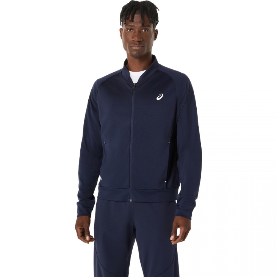 Chaqueta Asics Court Warm Up Azul Medianoche  Oferta + Barato