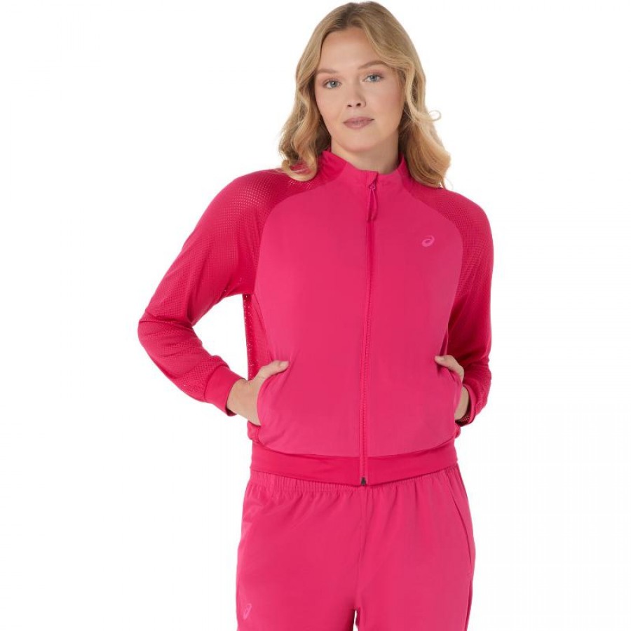 Chaqueta Asics Match Rosa Brillante Mujer  Oferta + Barato