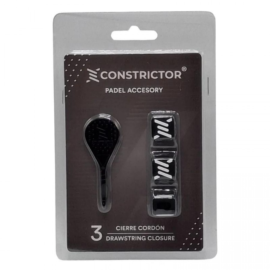 Cierre de Cordon Constrictor Negro 3 Unidades  Oferta + Barato
