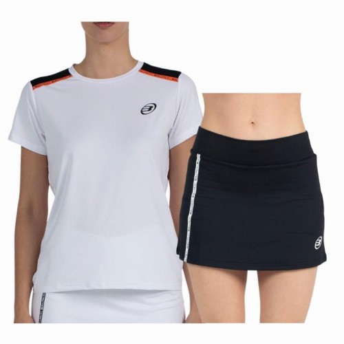 Conjunto Bullpadel Adventure W Performance Blanco Negro Conjunto Bullpadel Adventure W Performance Blanco Negro