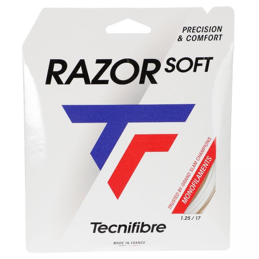 Cordaje 12m Tecnifibre Razor Soft 1,25mm Blanco  Oferta + Barato