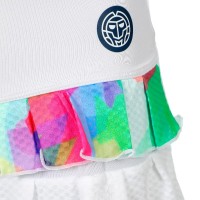 Falda Bidi Badu Kaleido Pleated Blanco Mix  Oferta + Barato