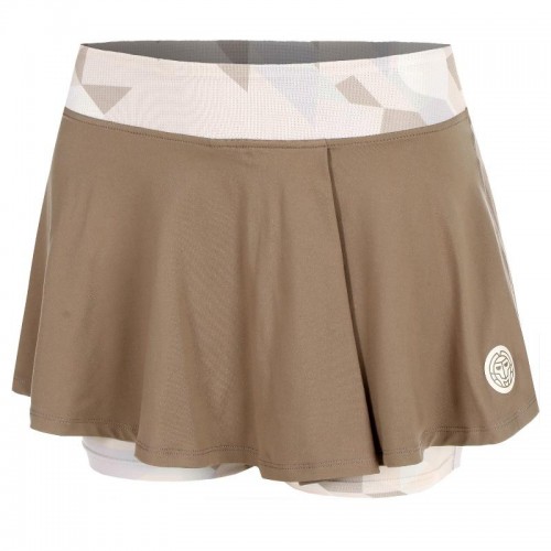 Falda Bidi Badu Paris Printed Wavy Marron Beige Falda Bidi Badu Paris Printed Wavy Marron Beige