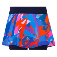 Falda Bidi Badu Spike Printed Wavy Azul Oscuro  Offer + Cheap