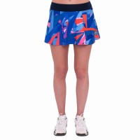 Falda Bidi Badu Spike Printed Wavy Azul Oscuro  Offer + Cheap