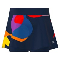 Bidi Badu Twiggy Gonna Ondulata Mista Blu Scuro Stampata  Offerta + Economico