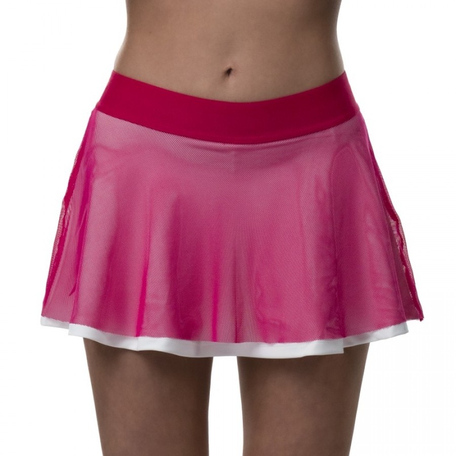 Falda Drop Shot Azalea Rosa Blanco  Offre - Pas cher
