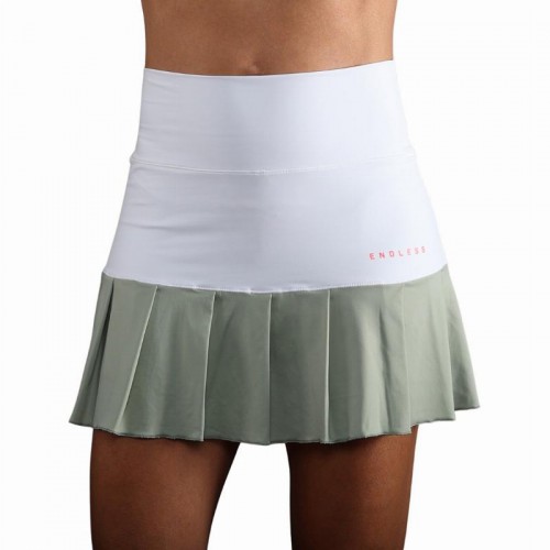 Falda Endless Ottey Blanco Verde Claro